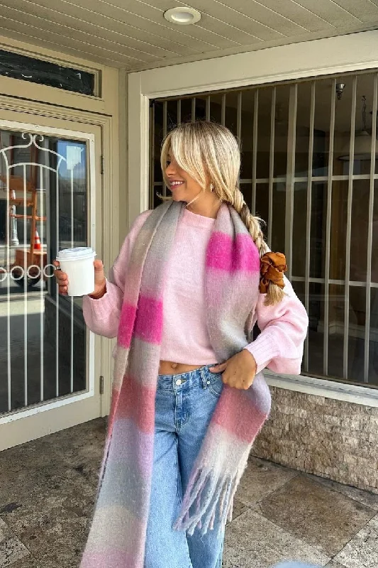 Today's Deal Noah Mock Neck Sweater in Pink | Restocked