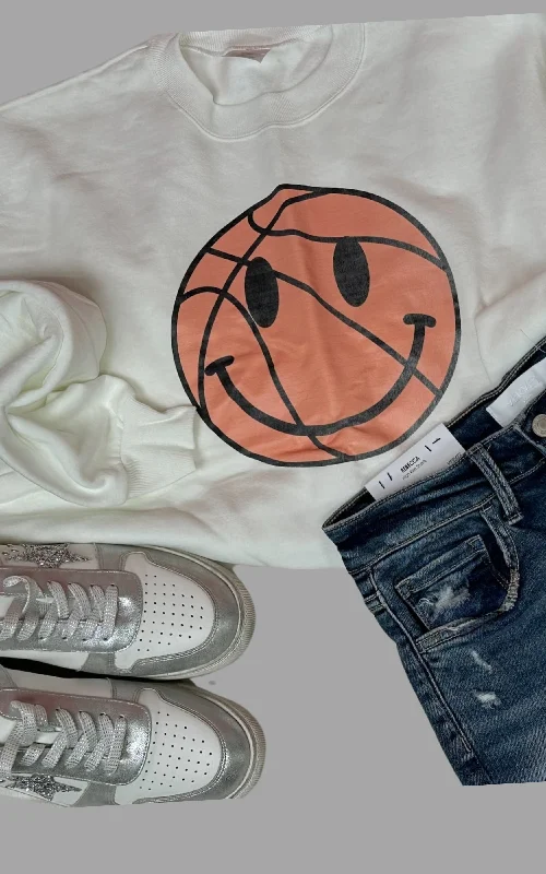 Weekend Specials Just for You Vintage Basketball Graphic Sweatshirt | Final Sale