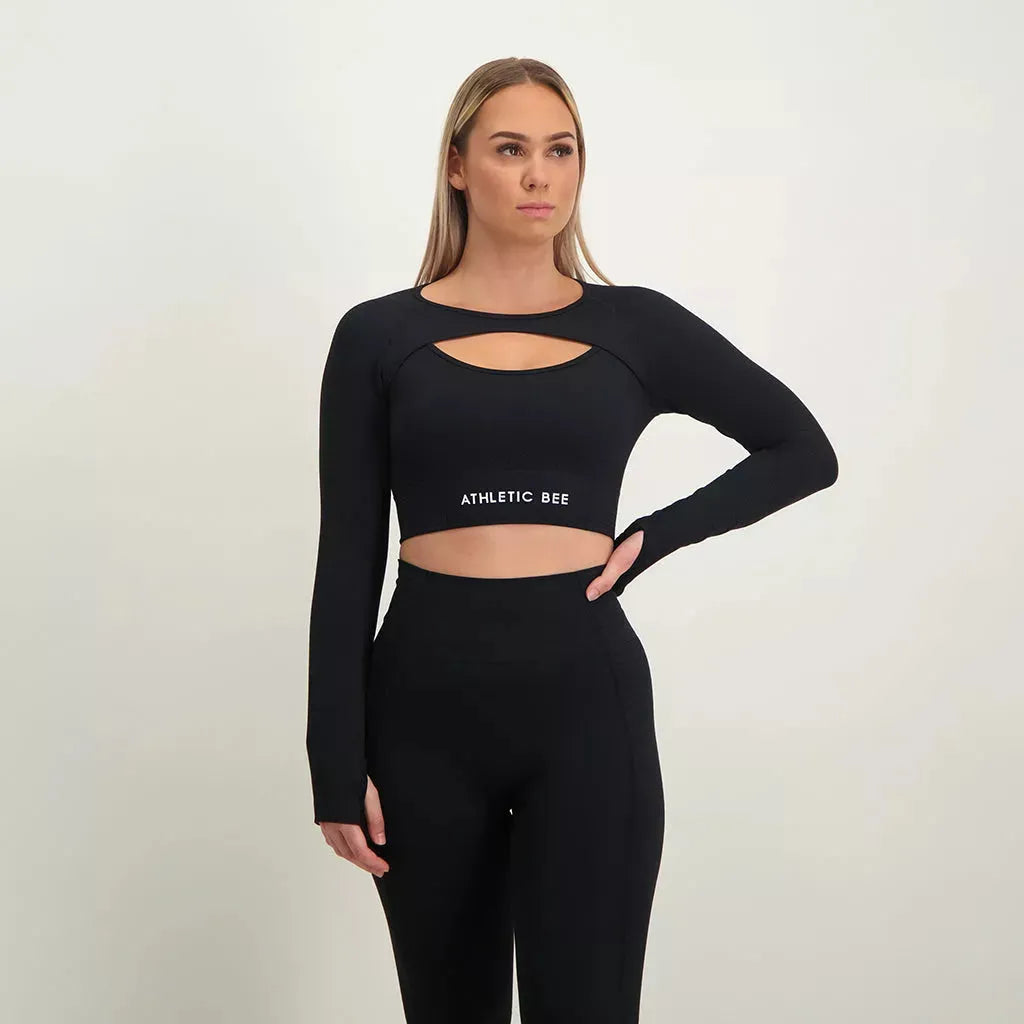 Can't Miss Balance - Top Long Sleeve Black