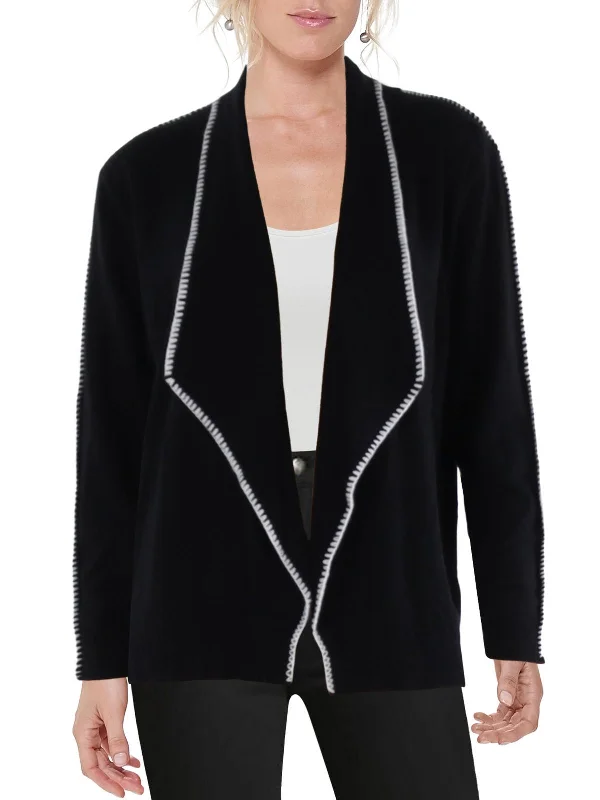Value Deals Womens Whipstitch Open Front Cardigan Sweater