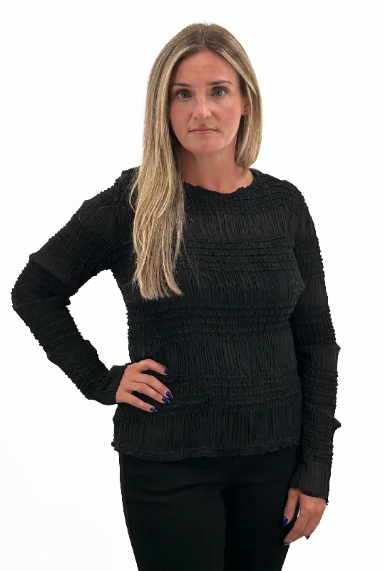 Crazy Deal Orly #91213 black crinkle top