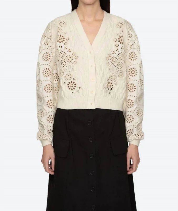 Price Slash Lainey Cardigan In Cream