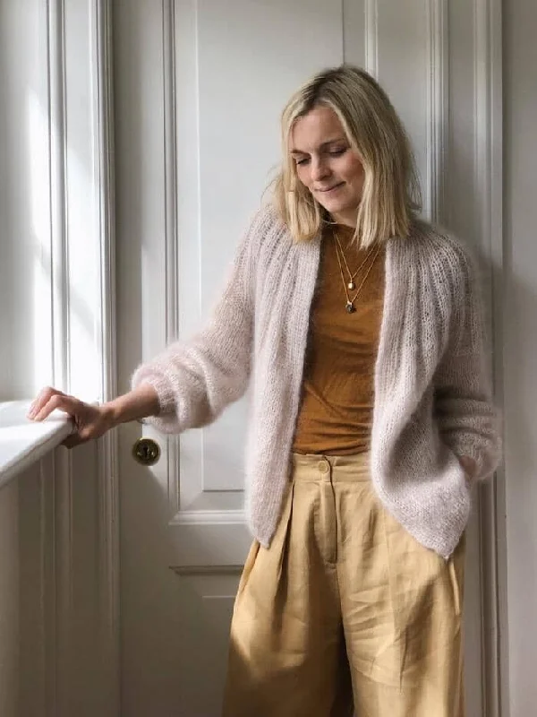 Massive Savings Sunday cardigan Mohair edition by PetiteKnit, No 10 yarn kit (ex pattern)