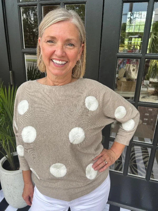 Early Access Demi Dot Sweater | Tan