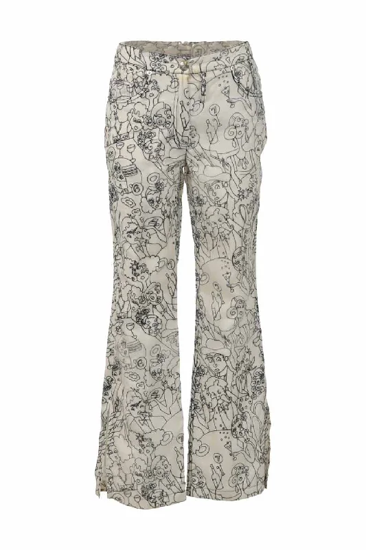 Early Access [WW40803] John Galliano | Wide Leg Pants