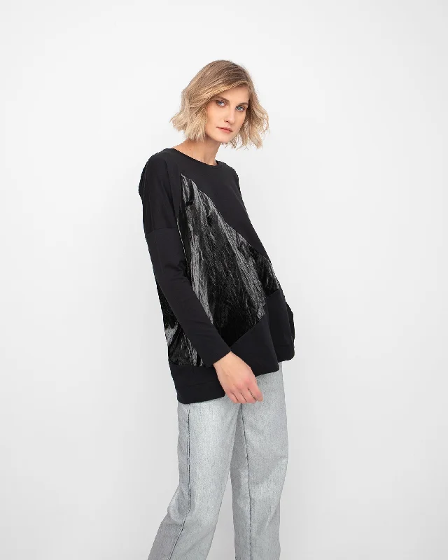 Daily Specials Ozai N Ku Universe Top, Black