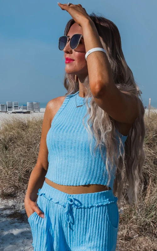 Price Drop Alert Wide Rib Knit Top - Final Sale