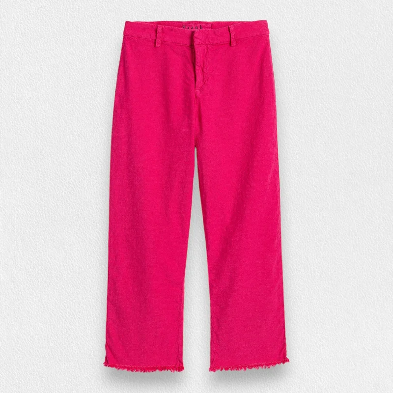 Can't Beat FRANK AND EILEEN - KINSALE TROUSER IN PERFORMANCE LINEN BOUGANVILEA