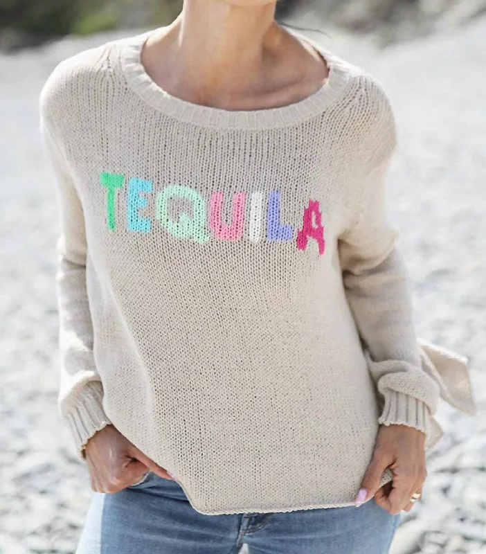 Don’t Miss Out Tequila Crew Cotton In Khaki
