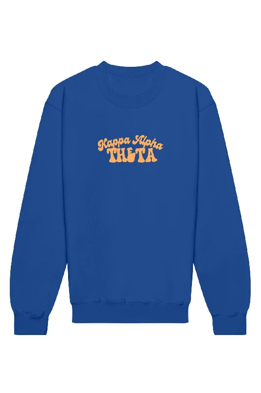 Season Finale Sale Kappa Alpha Theta Vintage Hippie Crewneck Sweatshirt