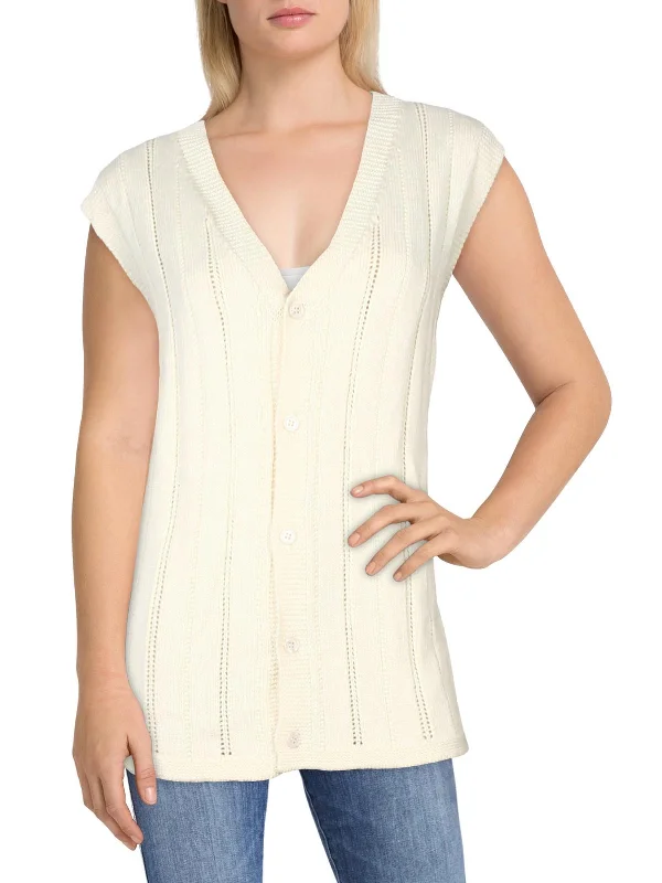 Special Price Womens Open Stitch Cable Knit Cardigan Sweater