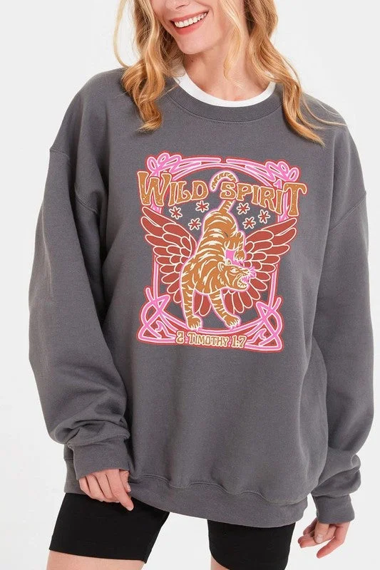 Low Price Wild Spirit 2 Timothy 1:7 Fleece Sweatshirts