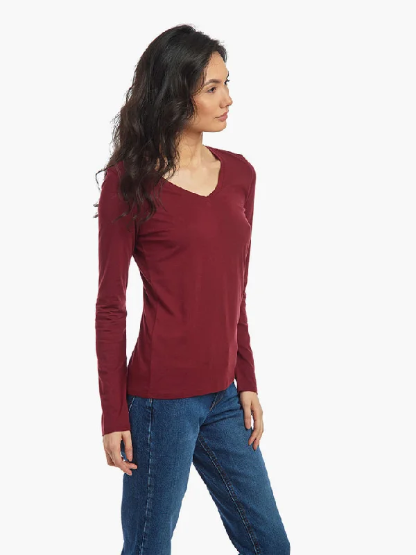 Epic Deals Long Sleeve V-Neck Tee Marcy