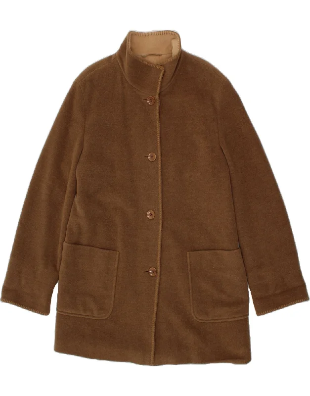 Anniversary Sale BASLER Womens Overcoat UK 16 Large Brown Wool
