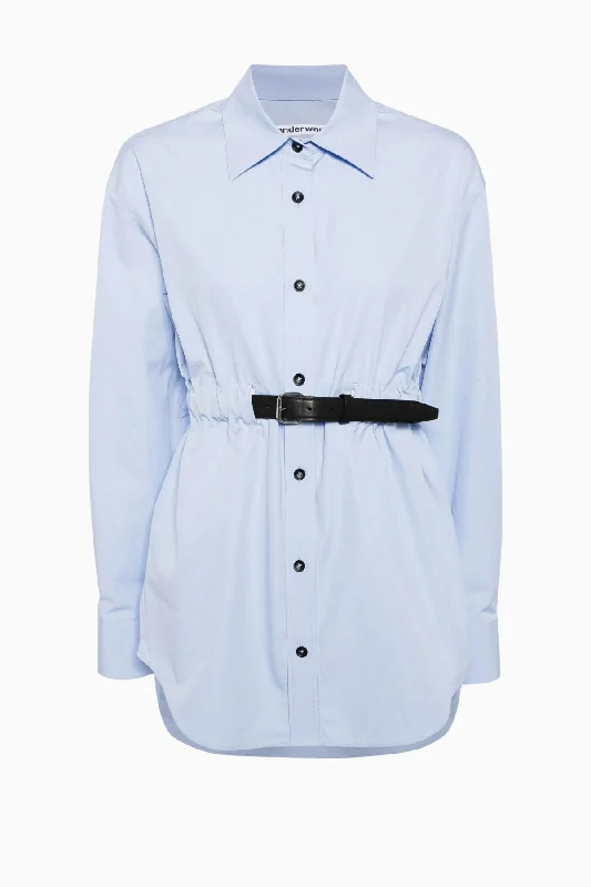 Today’s Special Alexander Wang Leather Belted Shirt - Oxford