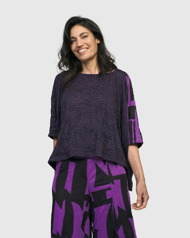 Weekend Savings Extravaganza Jumplink Boxy Top, Violet