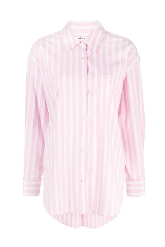 Best Deals Alexander Wang Clear Hotfix Shirt Jacket - Pink/ White
