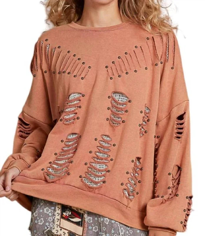 Special Savings Netty Pullover In Orange