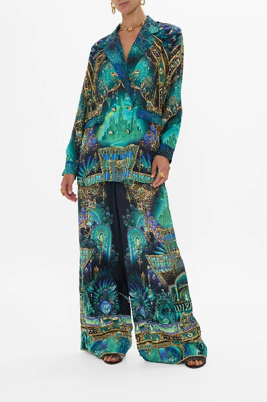 Discount Mania WIDE LEG WAISTED PANT DEFY GRAVITY