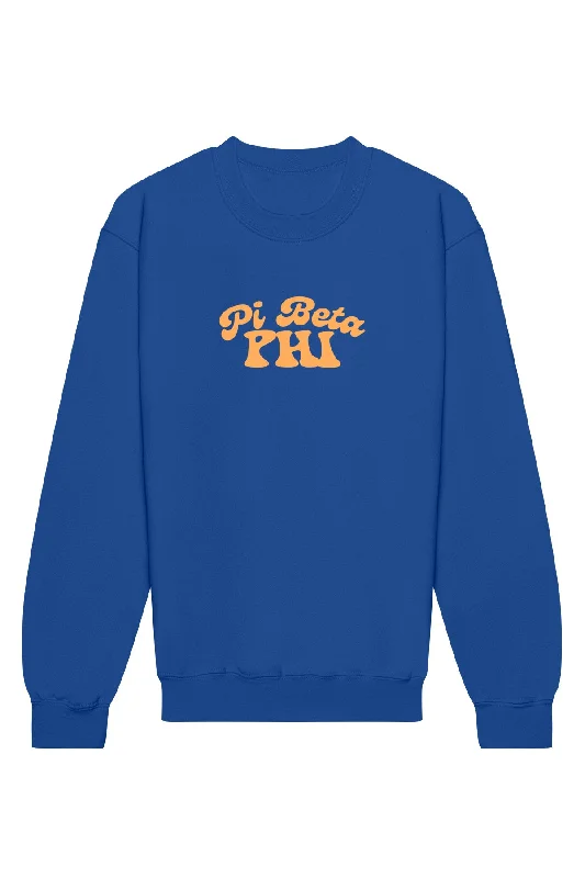 Limited Time Discount Pi Beta Phi Vintage Hippie Crewneck Sweatshirt