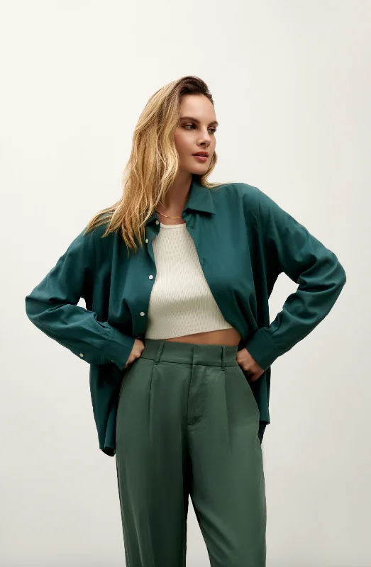 Final Clearance The Avery Button Down - Evergreen