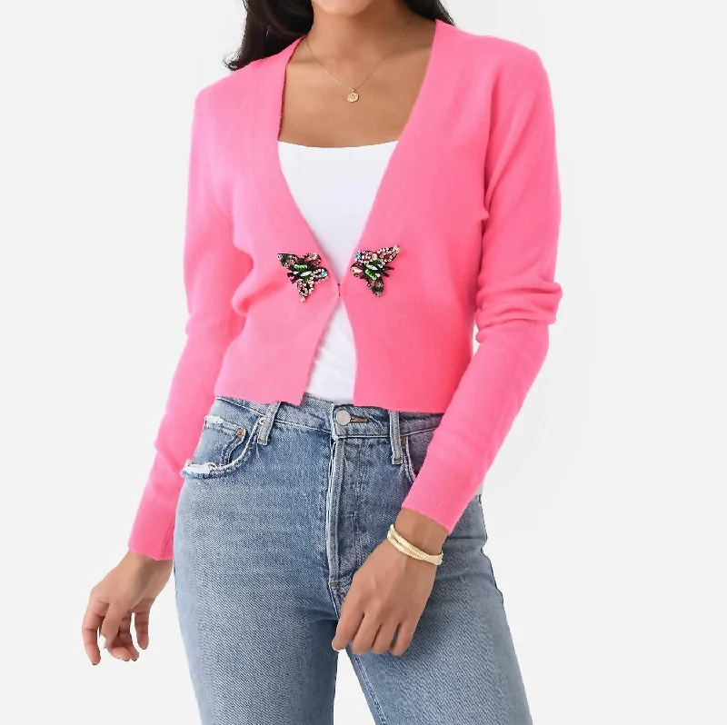 Special Discount Pismo Beach Cardigan In Hot Pink