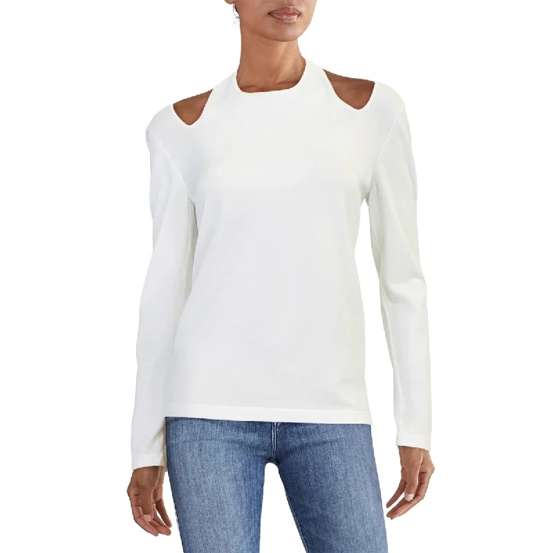 Limited Quantity Womens Halter Long Sleeve Pullover Sweater