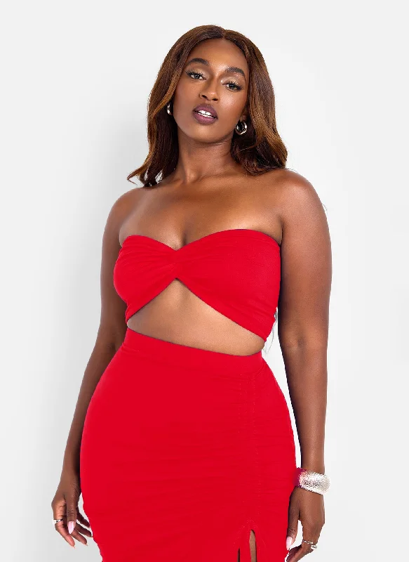 Discount Deals Jaycie Sweetheat Bandeu - Red