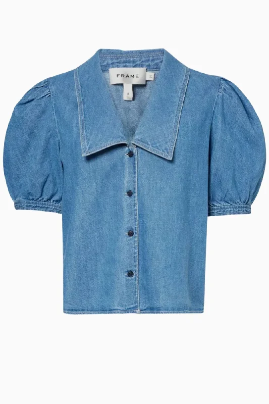 Extra Discounts Frame Denim Denim Sailor Blouse - Starlet