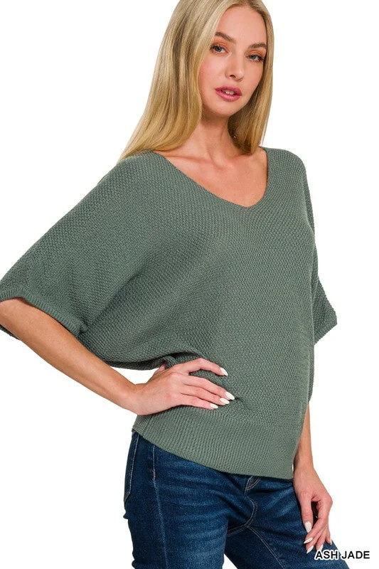Best Bargains Merri V Neck Dolman Sweater