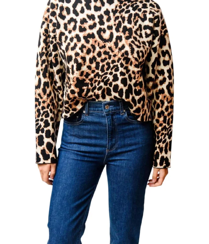 Lowest Rates Leopard Sweatshirt In Brown/black