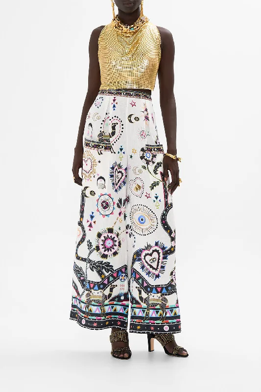 Hurry Up WIDE LEG TROUSER WITH FRONT POCKETS NUBIAN WONDERLAND