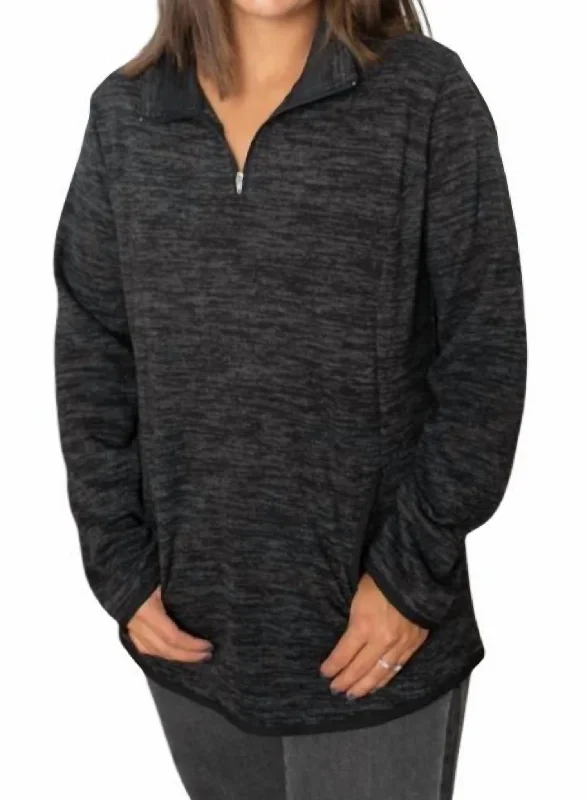 Special Savings Zipper Pullover In Grey