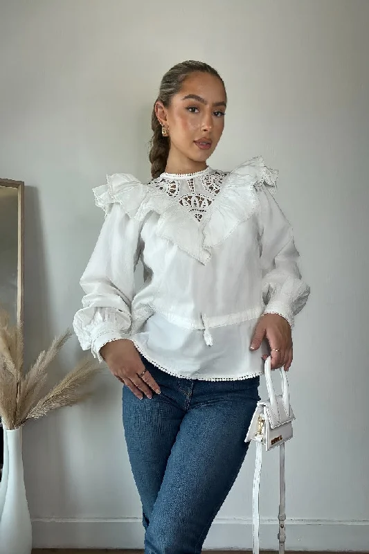 Weekend Offers That Impress Y.A.S TOP IN WHITE