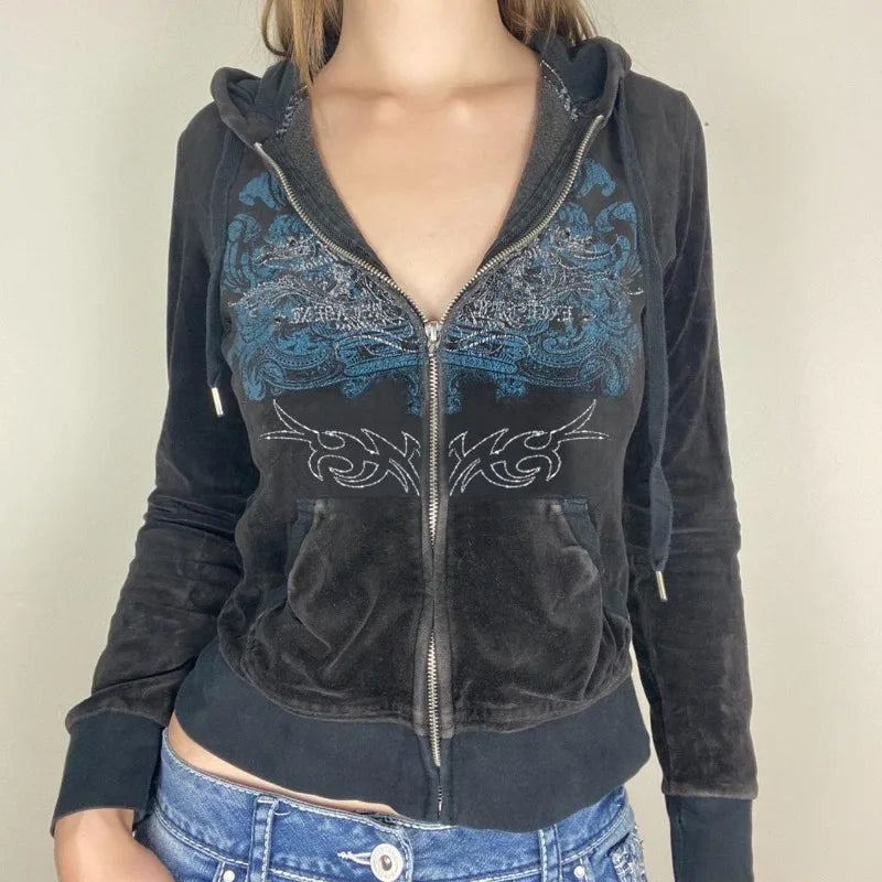 Weekend Savings Spectacular Aesthetic Vintage Grunge Zip Up Hoodie