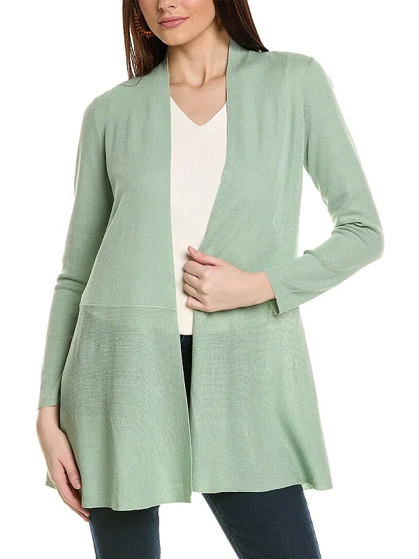Weekend Specials to Cherish Womens Raw Hem Knit Cardigan Sweater