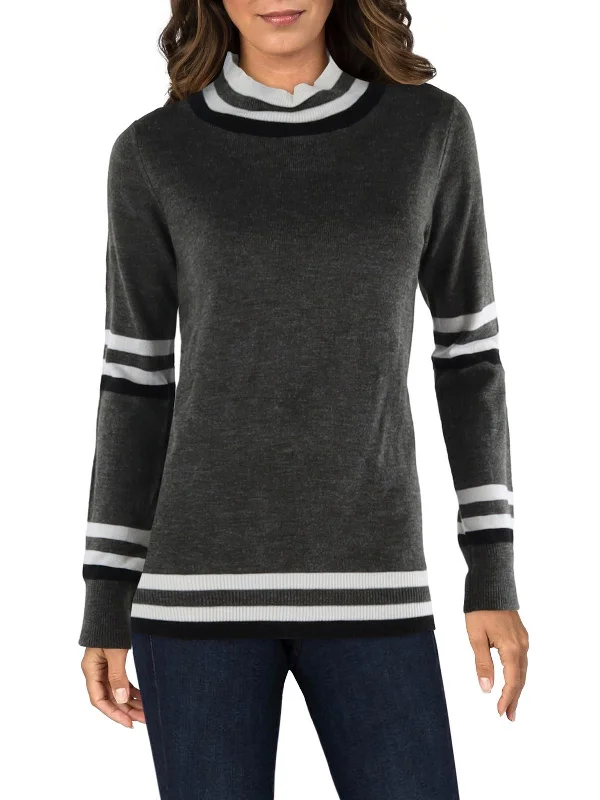 Daily Deals Womens Acrylic Crew Neck Pullover Sweater