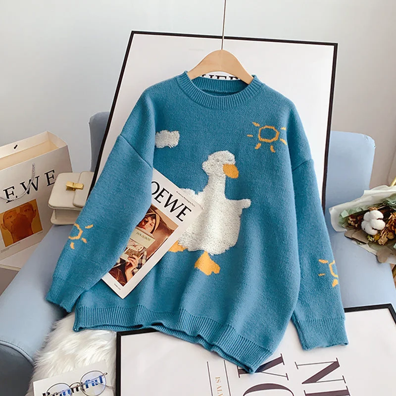 Super Discount Sweater Pullover Sweater loose Korean sweater top  5001