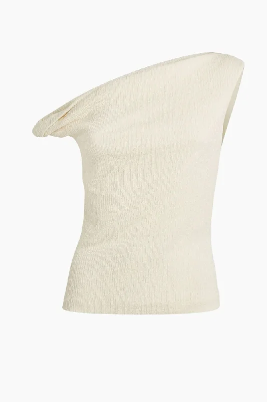 Hurry In Rag & Bone Lou Off-Shoulder Top - Ivory