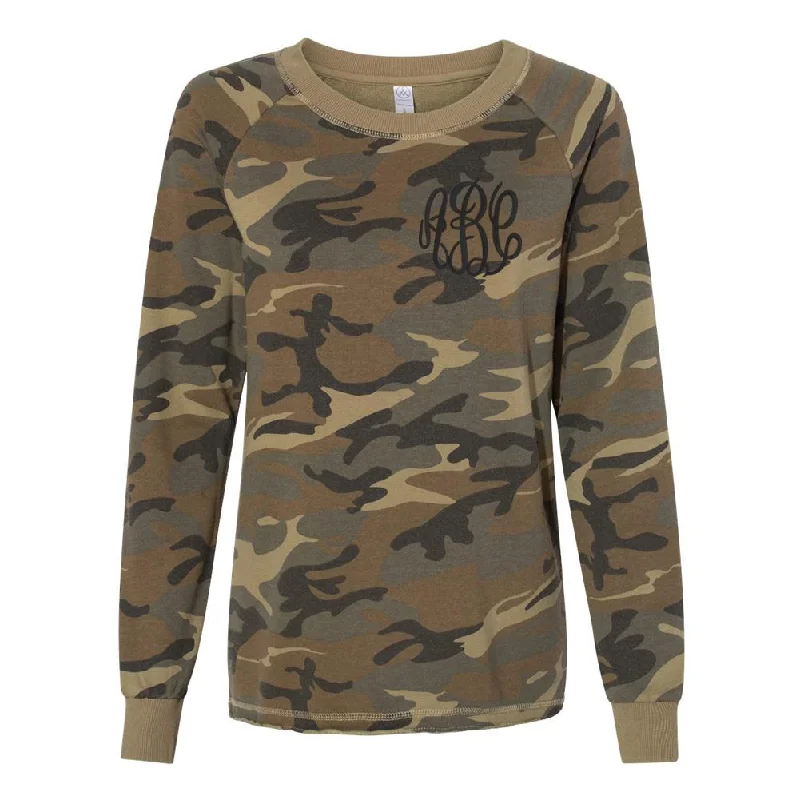 Mega Sale Monogrammed Camo French Terry Sweatshirt
