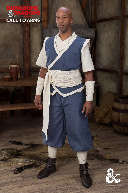 Final Sale Dungeons & Dragons Monk Garment Set Woad Blue/Natural