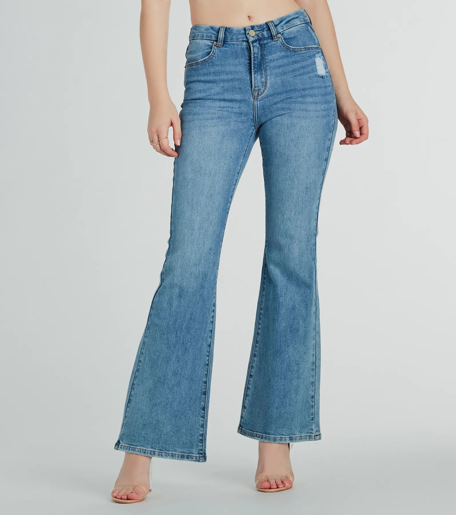 Discount Deals Bri High Waist Flare Jeans by Windsor Denim