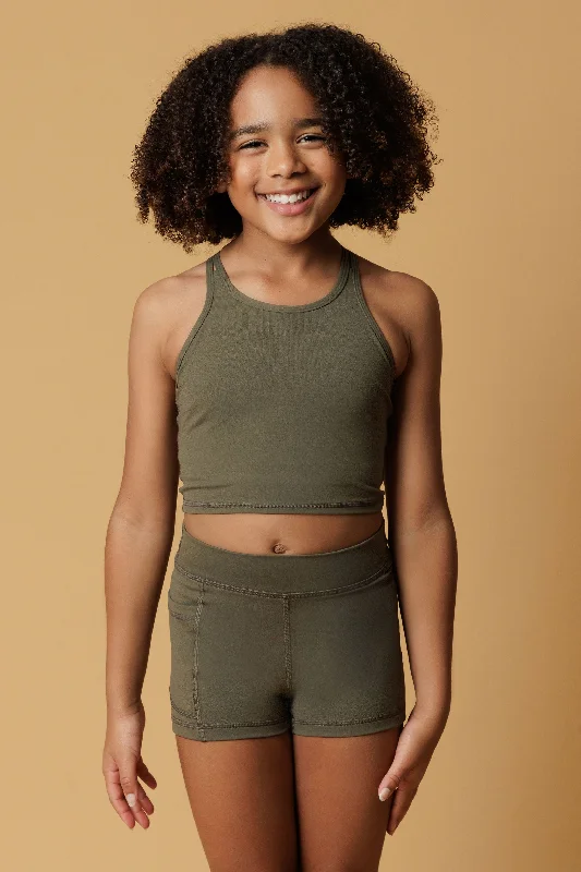 Quick Sale Luxe Army Crop Top