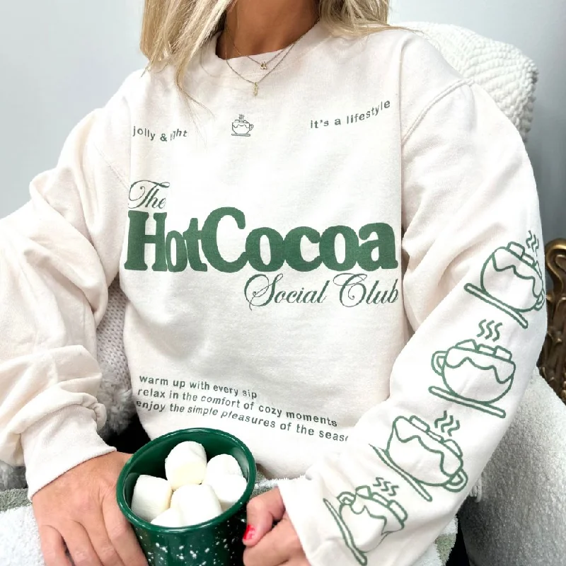 Limited Edition 'Hot Cocoa Social Club' Crewneck Sweatshirt