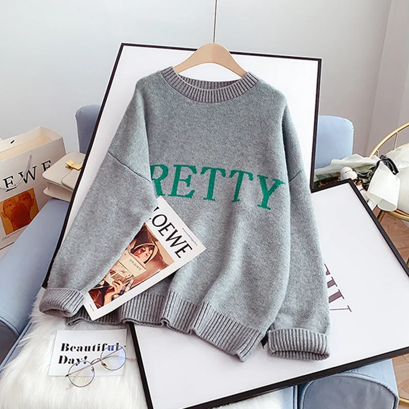 Blowout Sale Sweater sweater lazy wind sweater top  4973