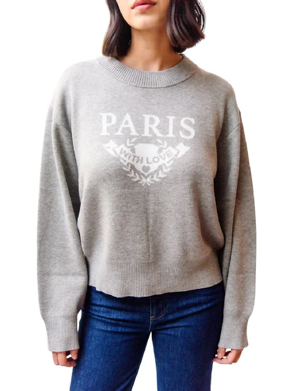 Epic Value Paris Sweater In Grey