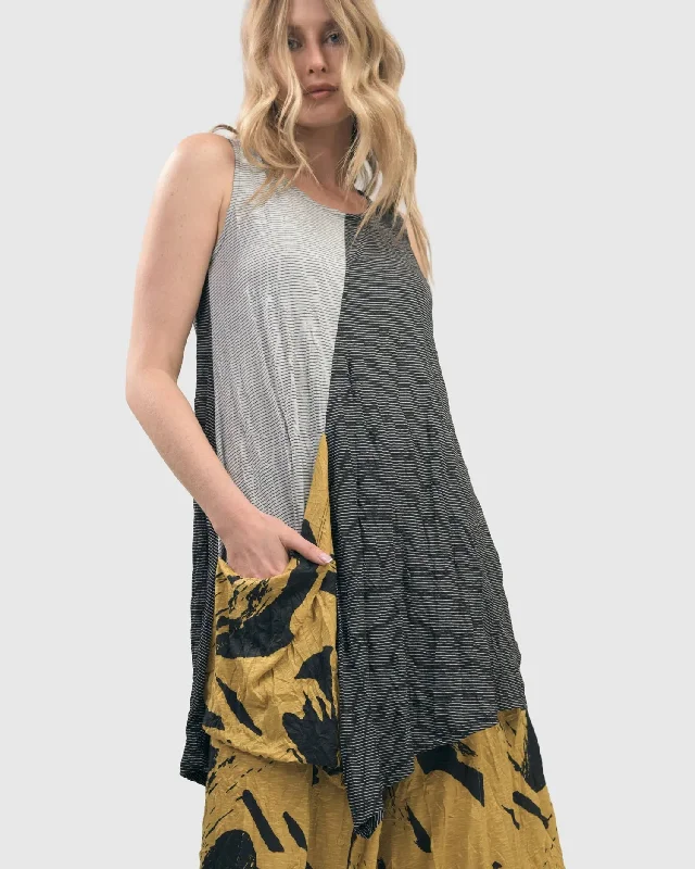 One-DAY Sale Kia Crinkle Tunic Top, Yellow