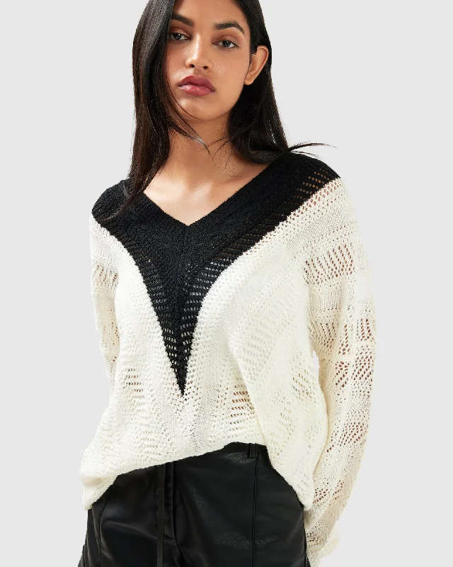 Exclusive Savings This Moment Oversized V Neck Knit