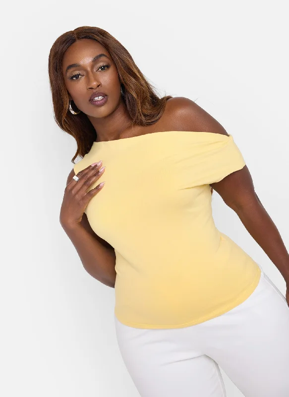 Great Deals Essential Asymmetrical Short Sleeve Top