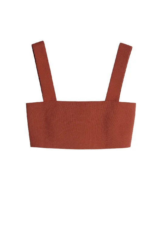 Bargain Prices Victoria Beckham VB Body Strap Bandeau Top - Brown